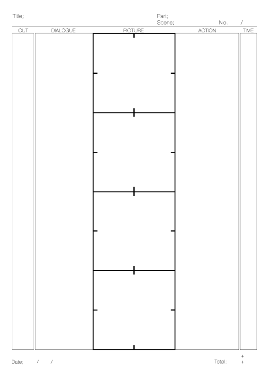 動画制作の設計図 絵コンテ の描き方 読み方を知って演出をしよう テンプレートダウンロードもご紹介 動画つくーる